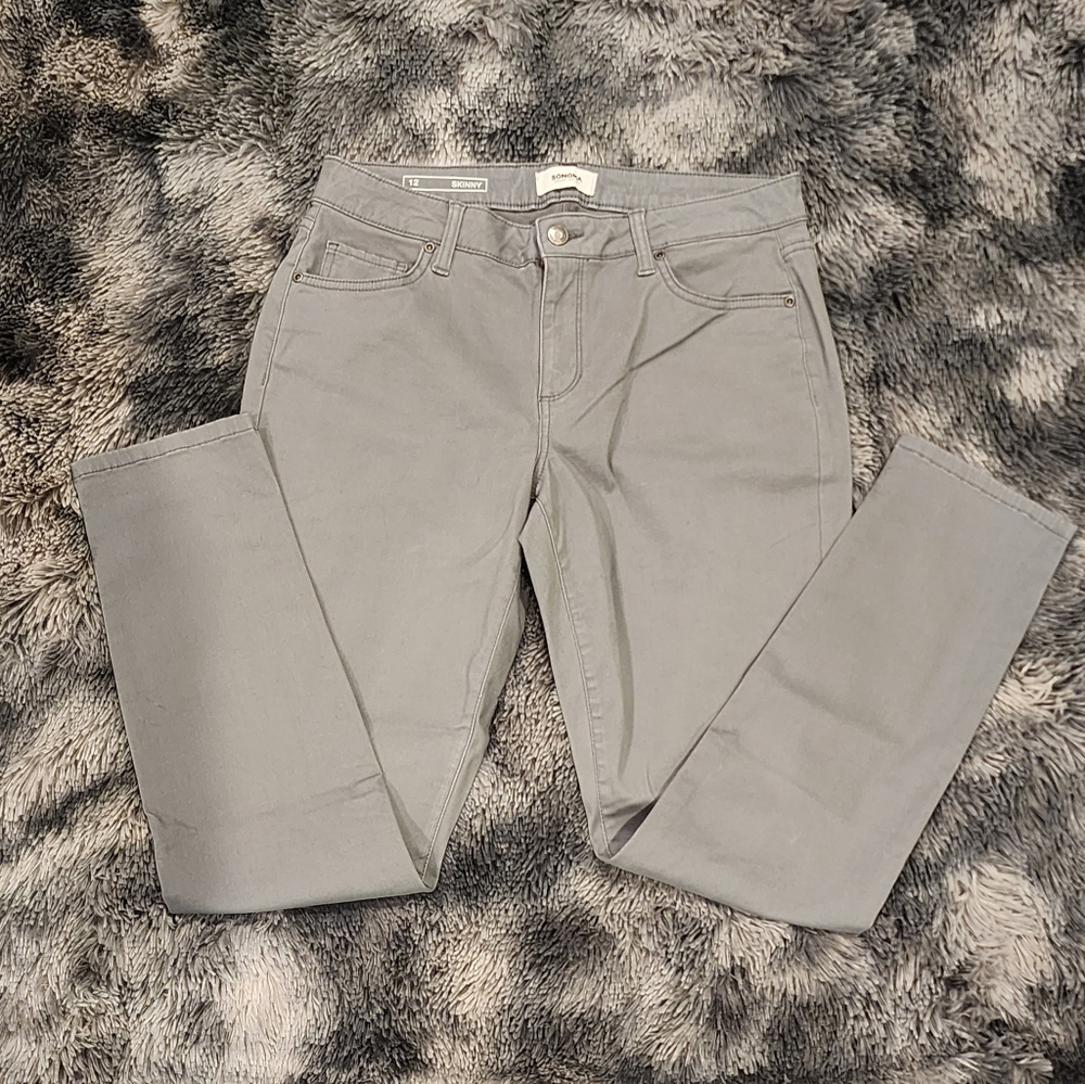 Sonoma Gray Skinny Jeans
